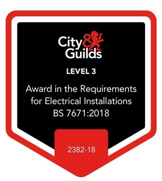 City and Guilds Level 3 Award in the Requirements for Electrical Installations BS 7671:2018, 2382-18
